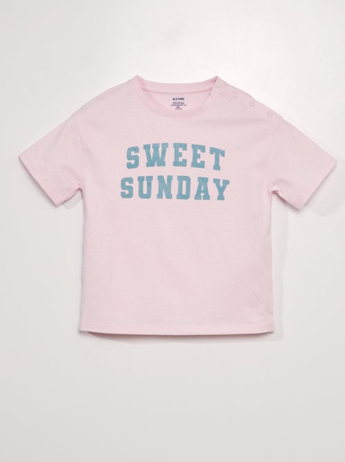 T-shirt adaptativa 'Sweet Sunday' - Kiabi