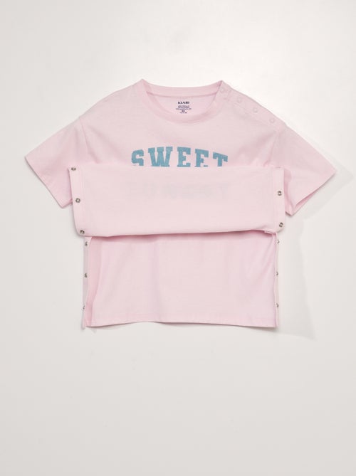 T-shirt adaptativa 'Sweet Sunday' - Kiabi
