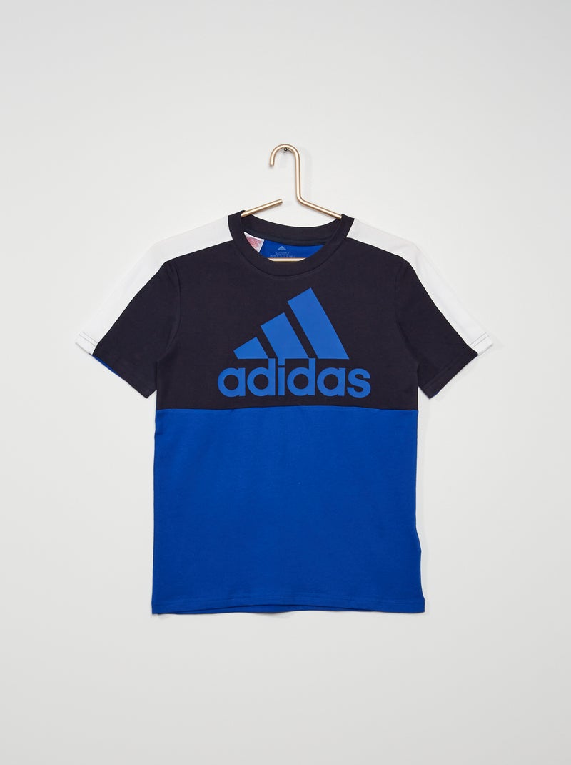 T-shirt 'adidas' bloco de cor AZUL - Kiabi