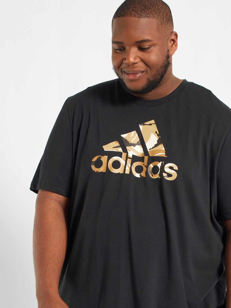 T-shirt 'Adidas' com logótipo camuflagem PRETO - Kiabi