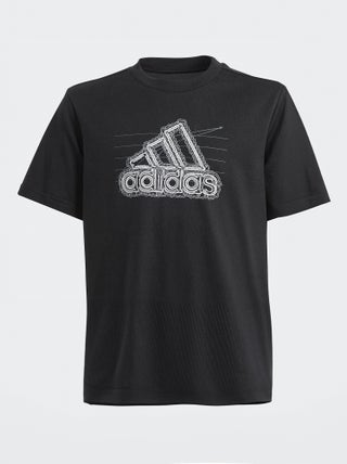 T-shirt 'Adidas' com logótipo grande