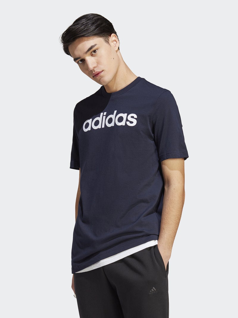 T-shirt 'adidas' de gola redonda AZUL - Kiabi