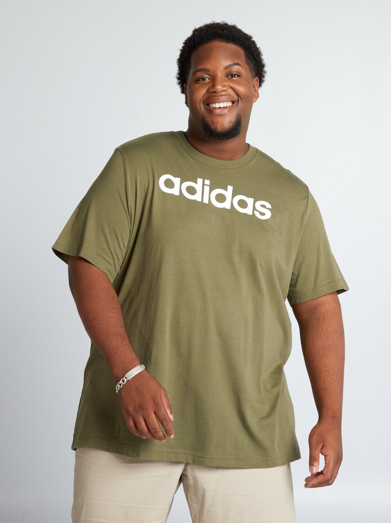 T-shirt 'Adidas' de gola redonda CAQUI - Kiabi