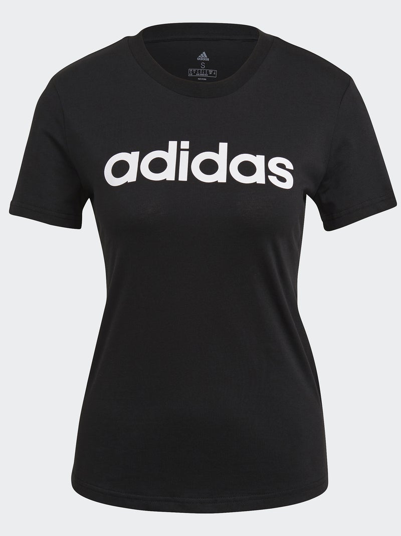 T-shirt 'adidas' de gola redonda PRETO - Kiabi