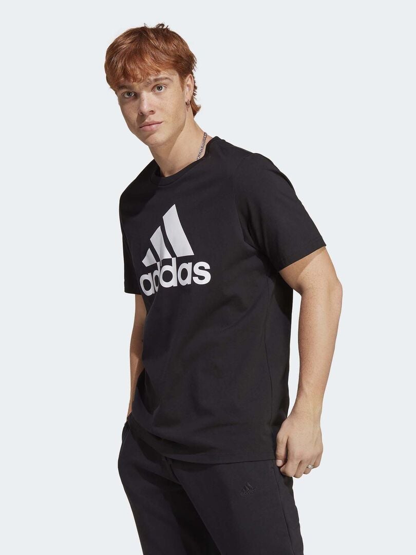 T-shirt 'Adidas' de gola redonda PRETO - Kiabi