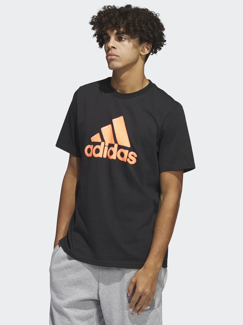 T-shirt 'adidas' de gola redonda PRETO - Kiabi