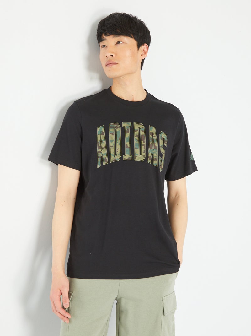 T-shirt 'Adidas' de gola redonda Preto - Kiabi