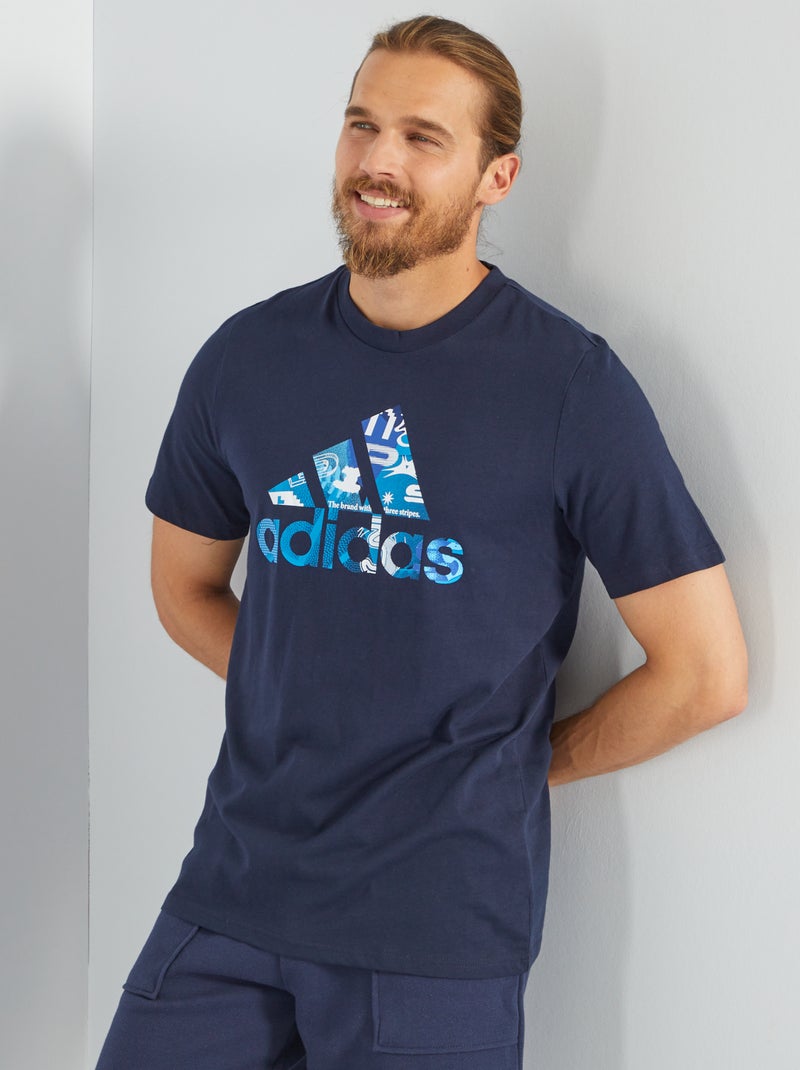 T-shirt 'adidas' em algodão Preto - Kiabi