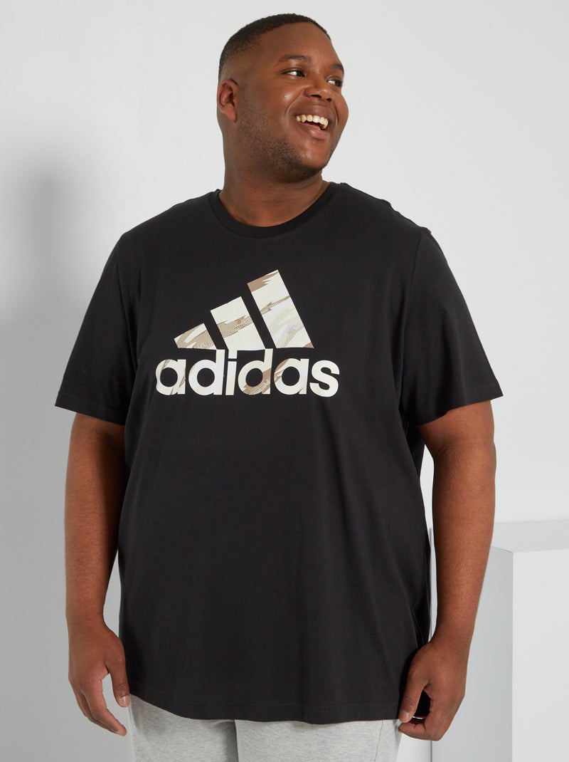 T-shirt 'adidas' em jersey PRETO - Kiabi