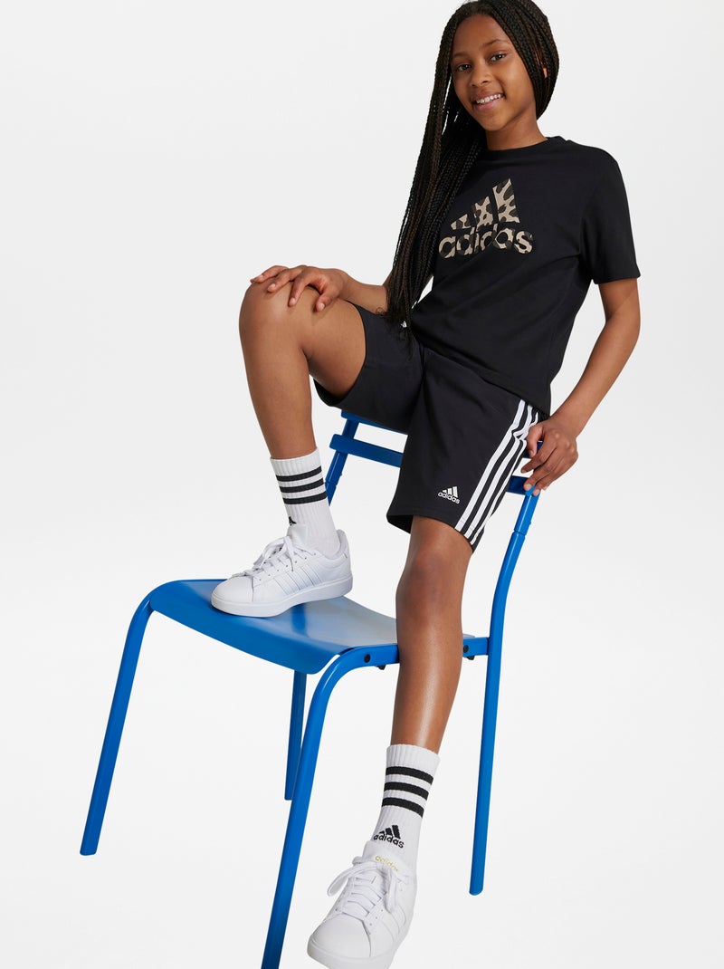 T-shirt 'adidas' leopardo PRETO - Kiabi