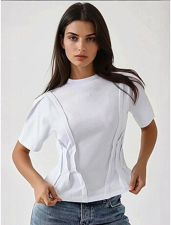 T-shirt ajustada com gola redonda hiccup