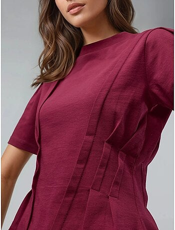 T-shirt ajustada com gola redonda hiccup