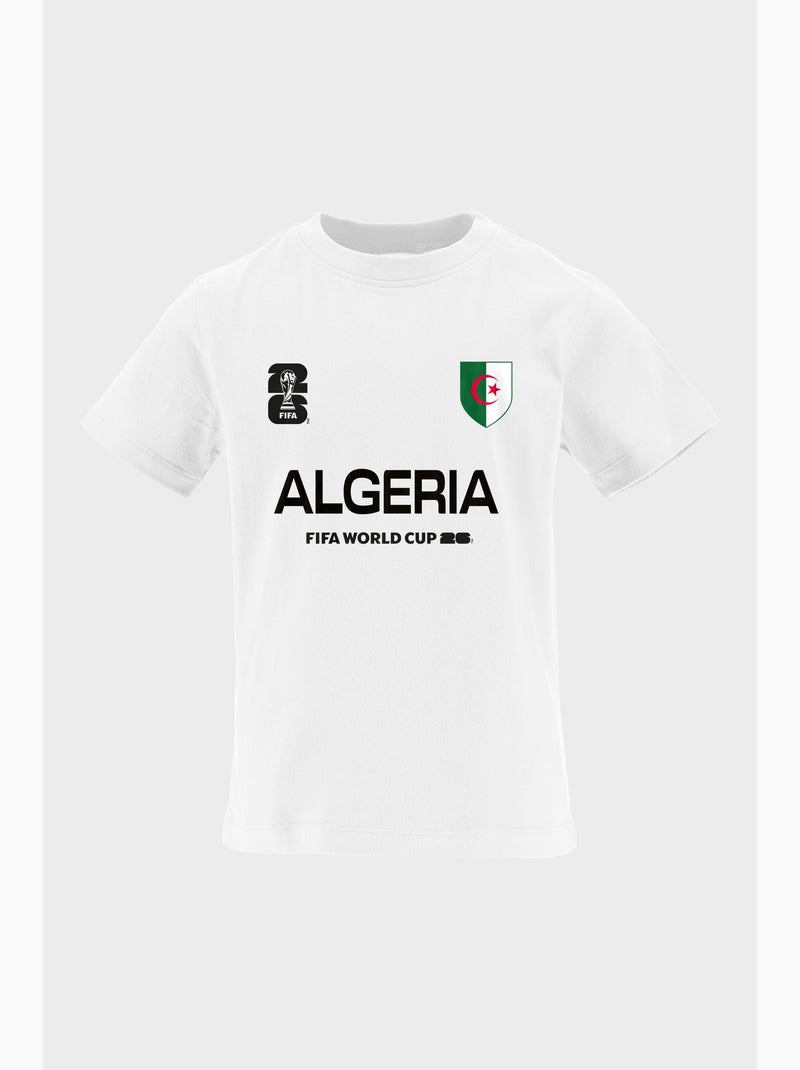T-shirt algérie criança branco | licença oficial fifa world cup 2026 Branco - Kiabi