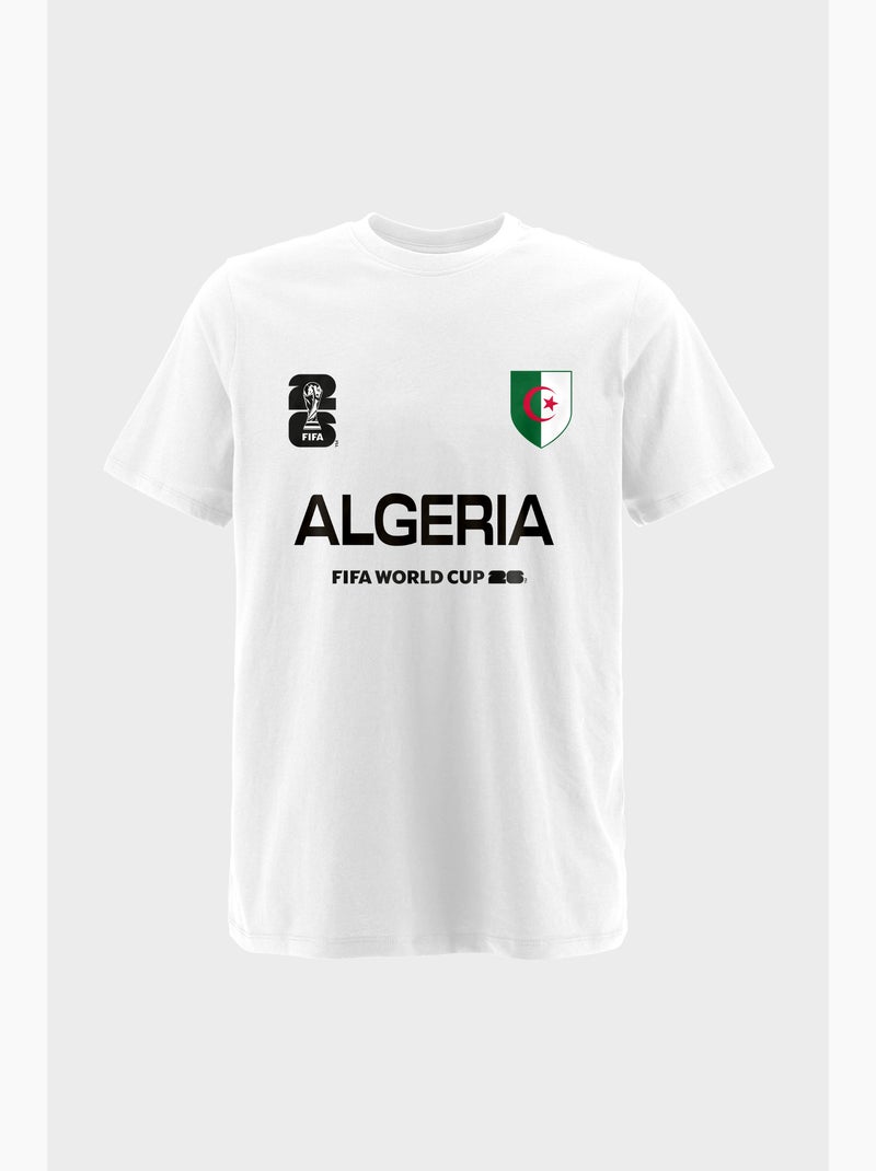 T-shirt algérie homem branco | licença oficial fifa world cup 2026 Branco - Kiabi