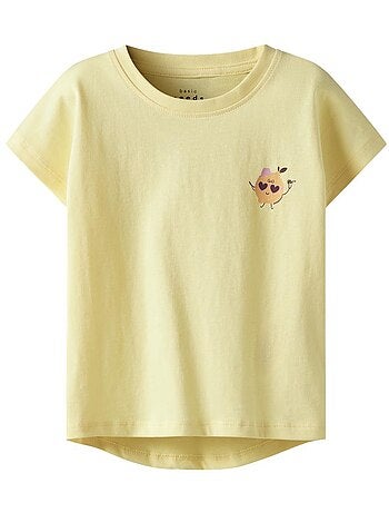 T-shirt Amarela para Menina Name It Capsl