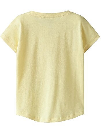 T-shirt Amarela para Menina Name It Capsl