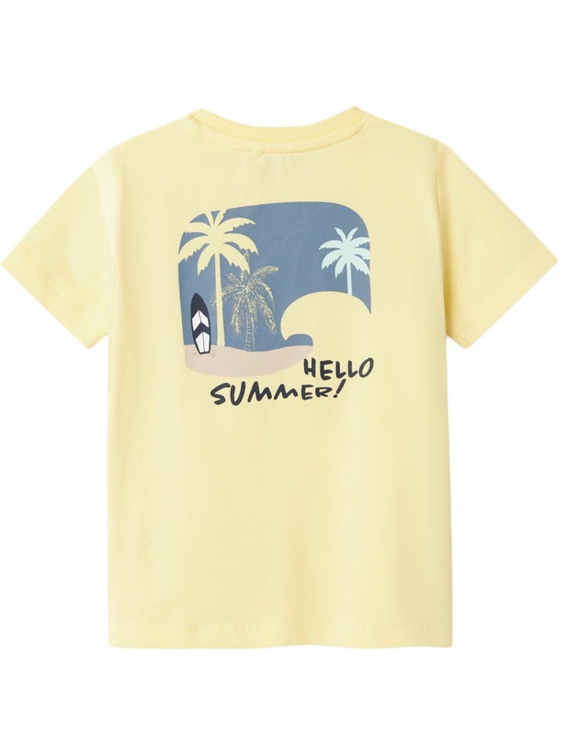 T-shirt Amarela para Menina Name it Jerko Amarelo - Kiabi
