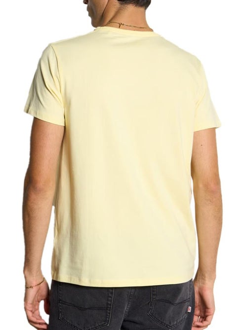T-shirt Amarelo Básico Original Pepe Jeans para Homem PM508212 - Kiabi