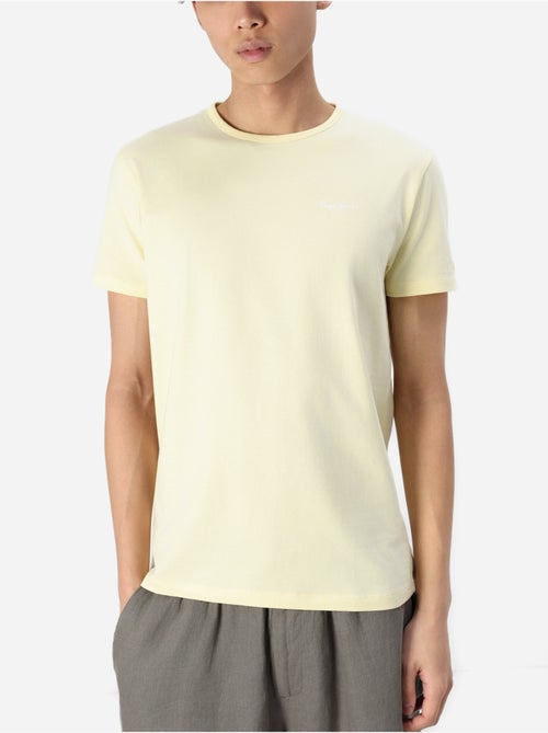 T-shirt amarelo básico original pepe jeans para homem pm508212 - Kiabi T-shirt amarelo básico original pepe jeans para homem pm508212 - Kiabi