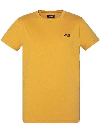 T-shirt verde claro para homem schott tscrew