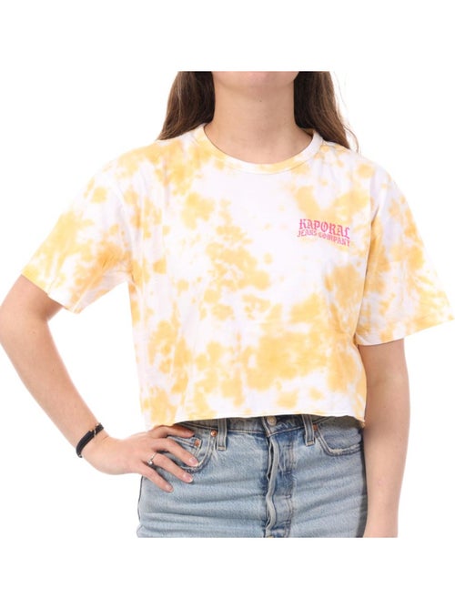 T-Shirt Amarelo Kaporal VICE para Mulher - Kiabi T-Shirt Amarelo Kaporal VICE para Mulher - Kiabi