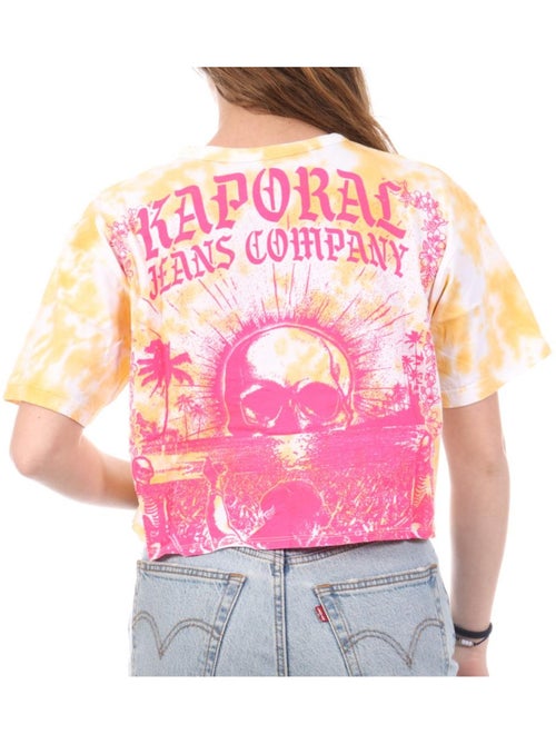 T-Shirt Amarelo Kaporal VICE para Mulher - Kiabi T-Shirt Amarelo Kaporal VICE para Mulher - Kiabi