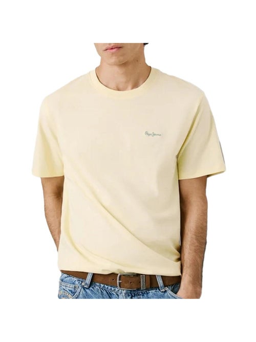 T-shirt Amarelo Masculino Pepe Jeans Connor com Contraste - Kiabi T-shirt Amarelo Masculino Pepe Jeans Connor com Contraste - Kiabi