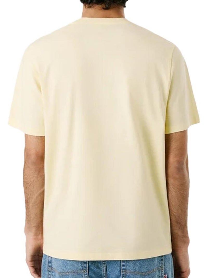 T-shirt Amarelo Masculino Pepe Jeans Connor com Contraste Amarelo - Kiabi
