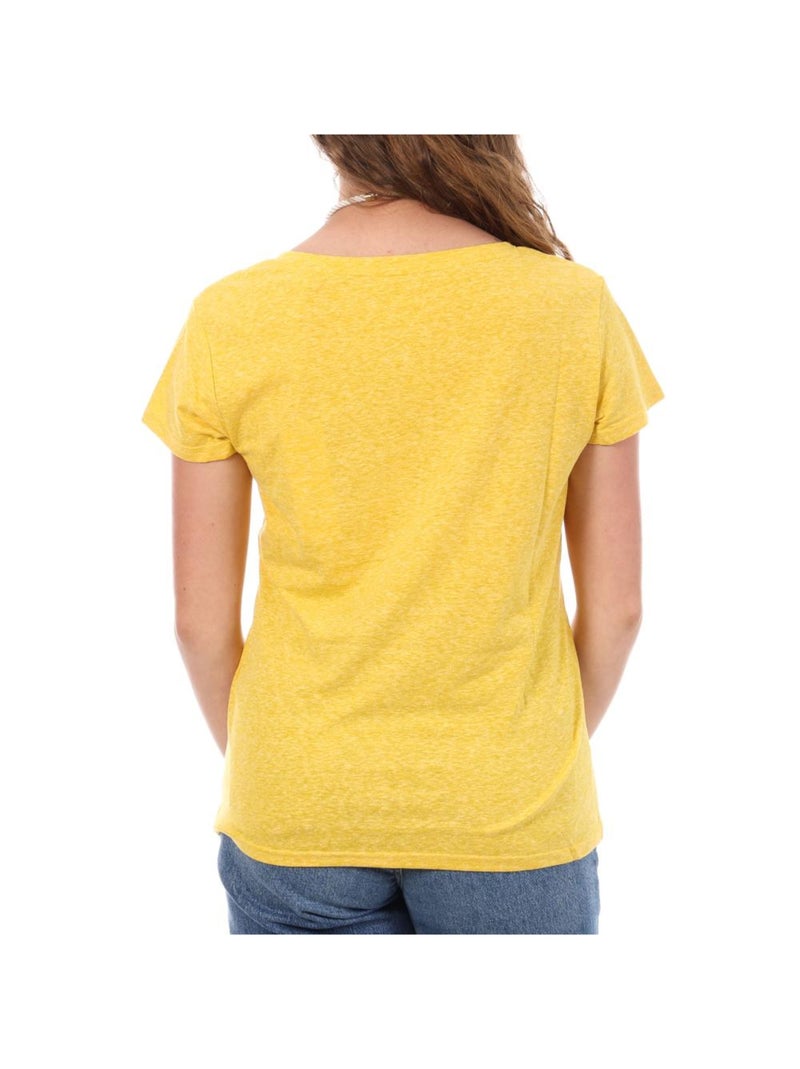 T-shirt Amarelo Teddy Smith Narcy para Mulher Amarelo - Kiabi