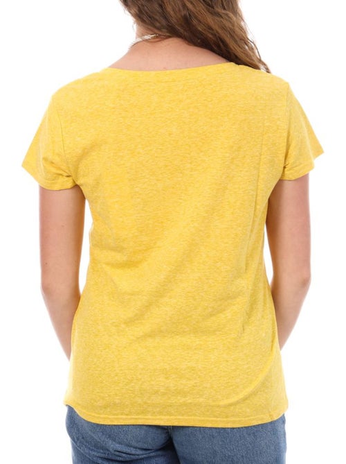 T-shirt amarelo teddy smith narcy para mulher - Kiabi T-shirt amarelo teddy smith narcy para mulher - Kiabi