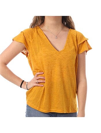 T-shirt Branca Vero Moda Lina para Mulher