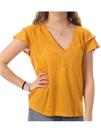 T-shirt Branca Vero Moda Lina para Mulher