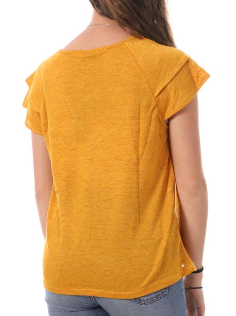 T-shirt Amarelo Vero Moda Lina para Mulher Amarelo - Kiabi