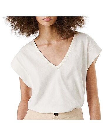 T-shirt Anabelle Pepe Jeans para Mulher em Cru