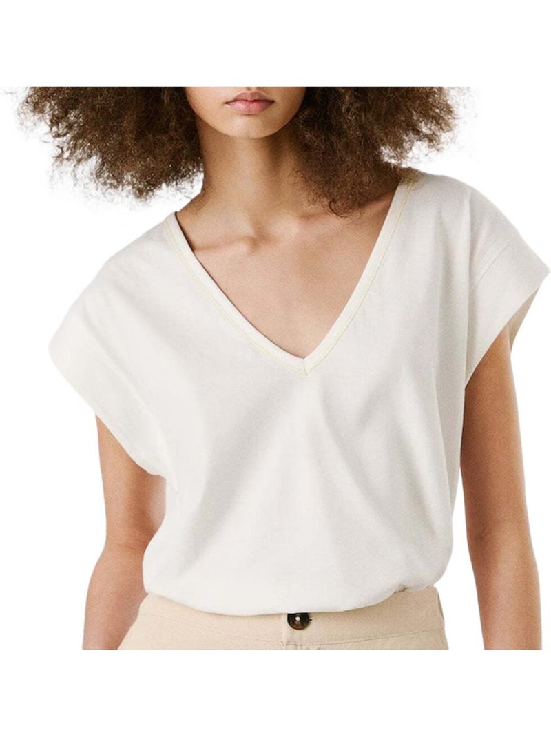 T-shirt Anabelle Pepe Jeans para Mulher em Cru Ecru - Kiabi