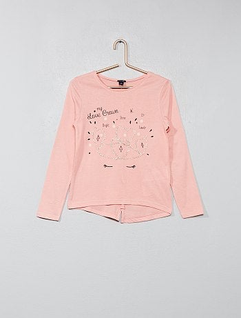 T-shirt animada com brilhantes - Kiabi