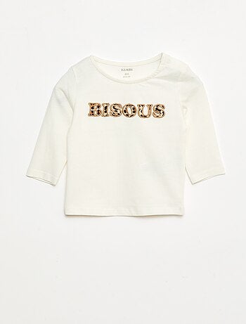 T-shirt animado em algodão