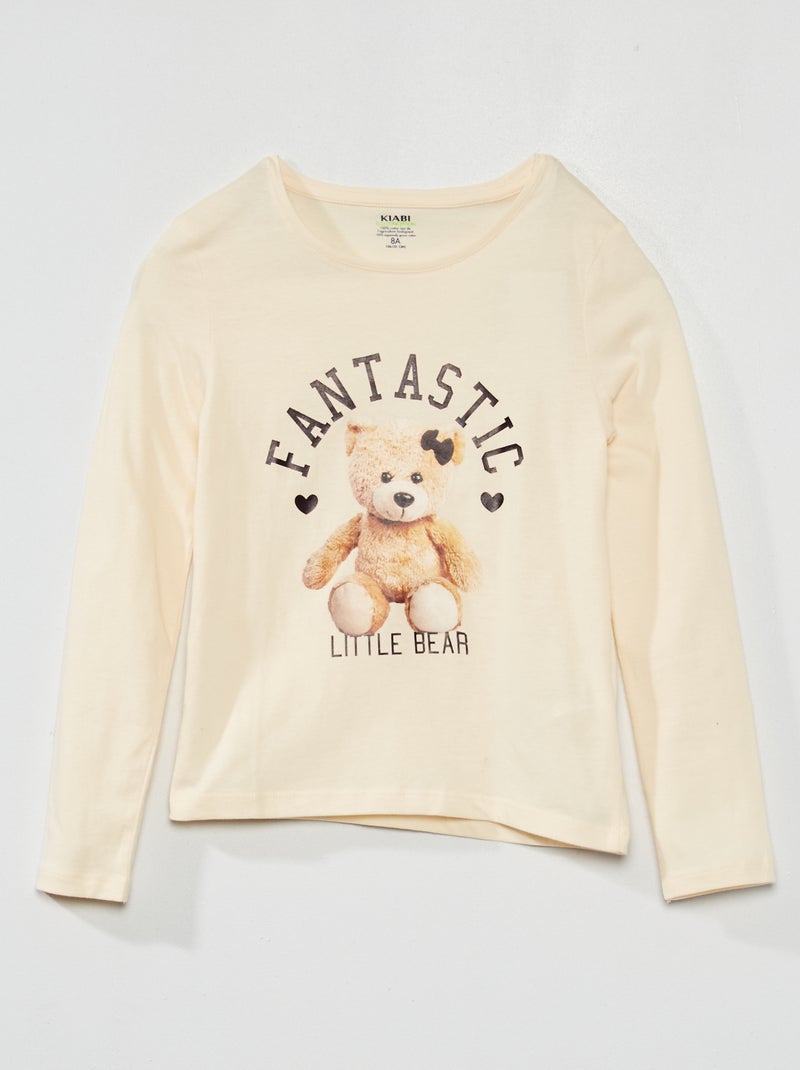 T-shirt  'animais' BEGE - Kiabi