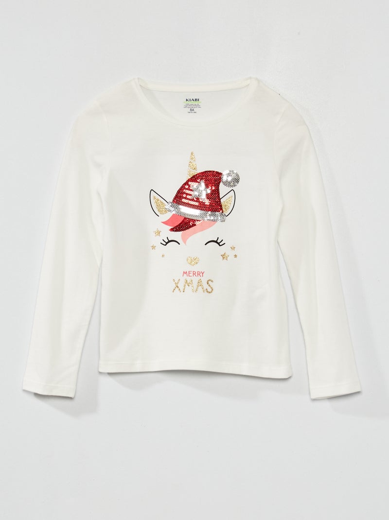 T-shirt  'animais' BRANCO - Kiabi