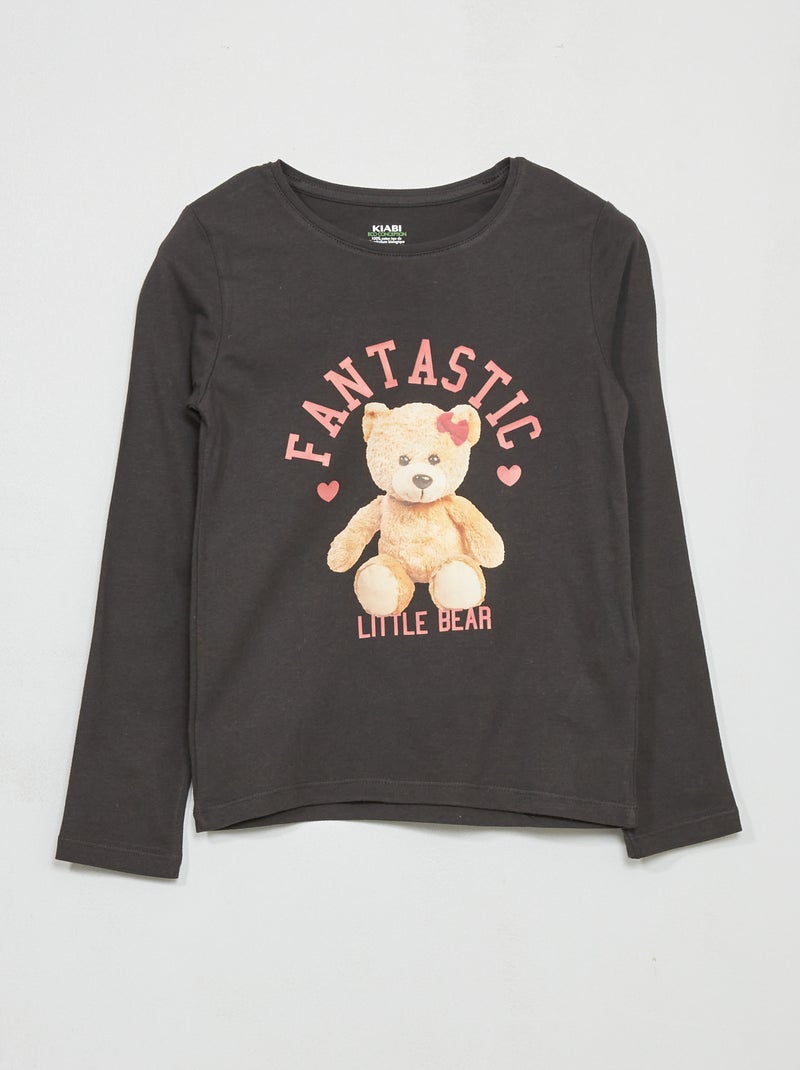 T-shirt  'animais' CINZA - Kiabi
