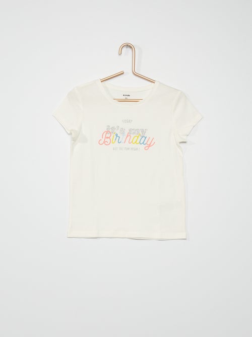 T-shirt 'Aniversário' - Kiabi