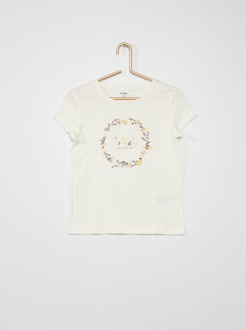 T-shirt 'Aniversário' - Kiabi