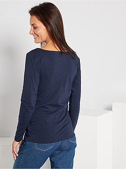 T-shirt 'anúncio' pré-mamã de conceção ecológica - Kiabi