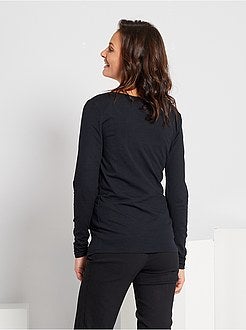 T-shirt 'anúncio' pré-mamã de conceção ecológica - Kiabi