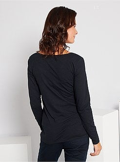 T-shirt 'anúncio' pré-mamã de conceção ecológica - Kiabi