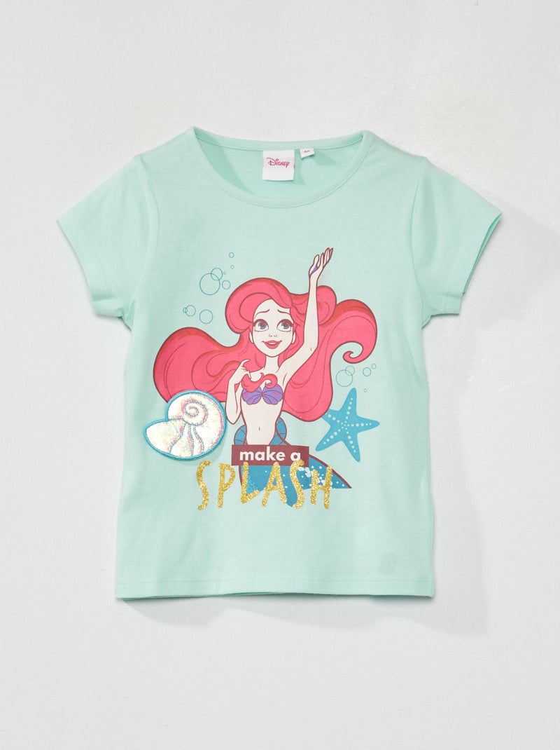 T-shirt 'Ariel, a pequena sereia' 'Disney' AZUL - Kiabi