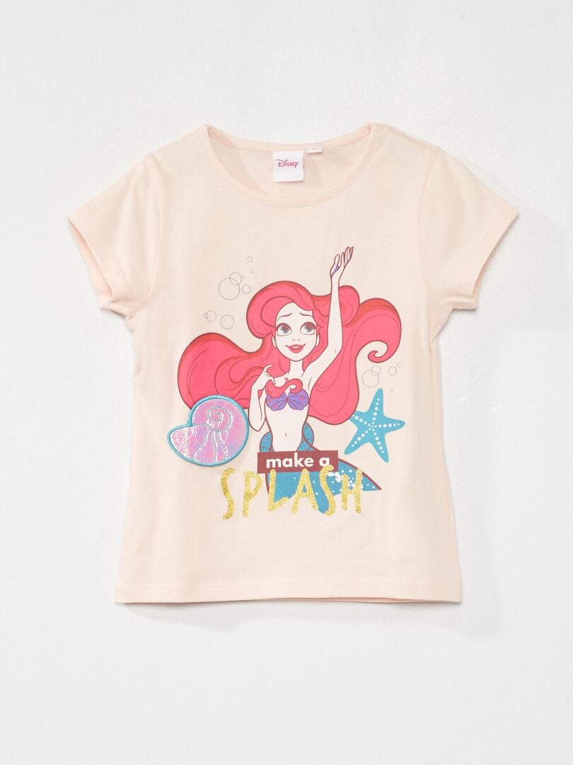 T-shirt 'Ariel, a pequena sereia' 'Disney' Rosa - Kiabi