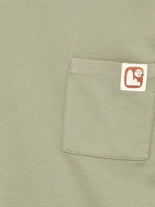 T-shirt às riscas - coleção fácil de vestir - Kiabi