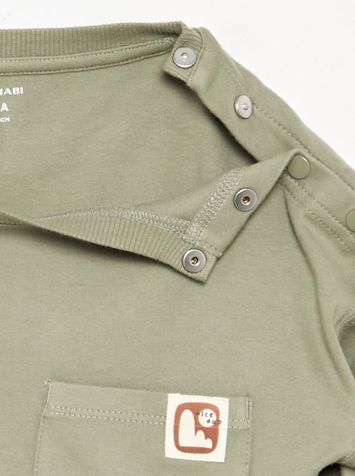 T-shirt às riscas - coleção fácil de vestir - Kiabi