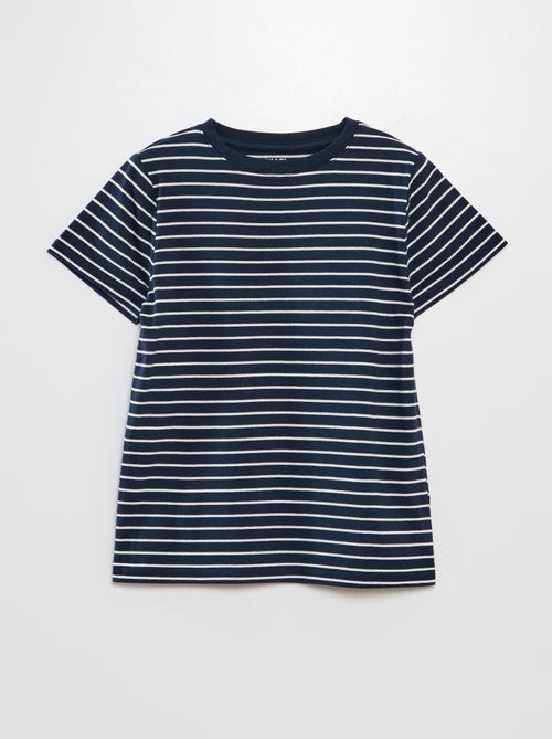 T-shirt às riscas - Kiabi